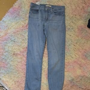 Levis Blue Skinny Jeans with Soft Wash